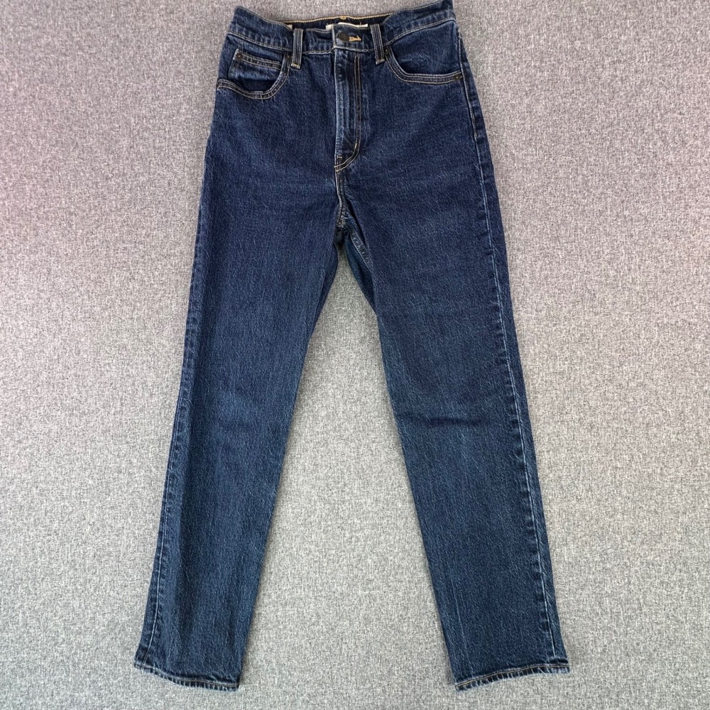 Levi's Jeans Womens 26 70s High Slim Straight Dark Wash Blue Stretch Premium